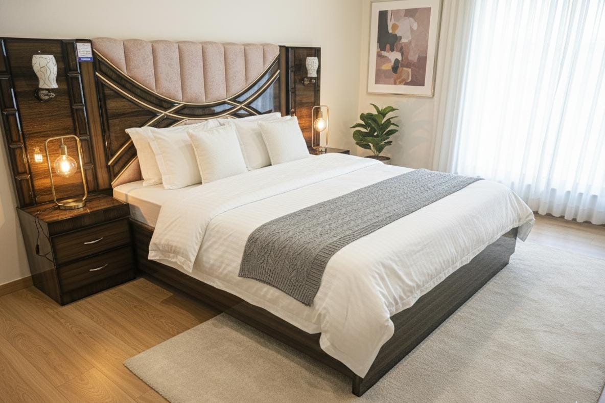 Wingback Modular Bed